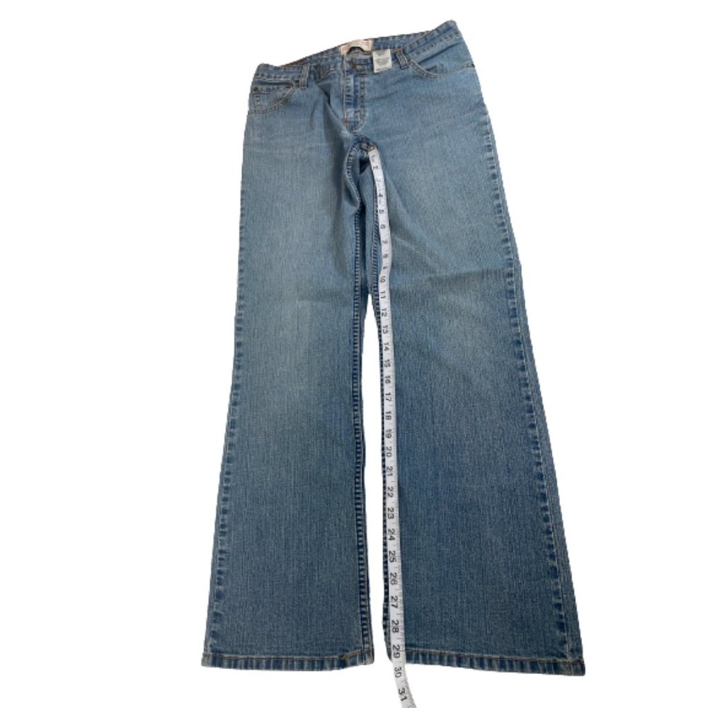 LEVI STRAUSS SIGNATURE MISSES BLUE JEAN SIZE 10 Stretch MID RISE STRAIGHT.